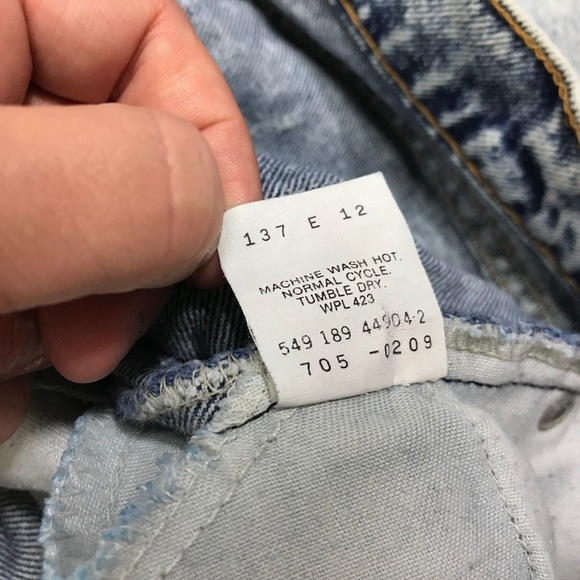 SOLD Levis Orange Tab Acid Wash Jeans Destroyed - Picture 7 of 8